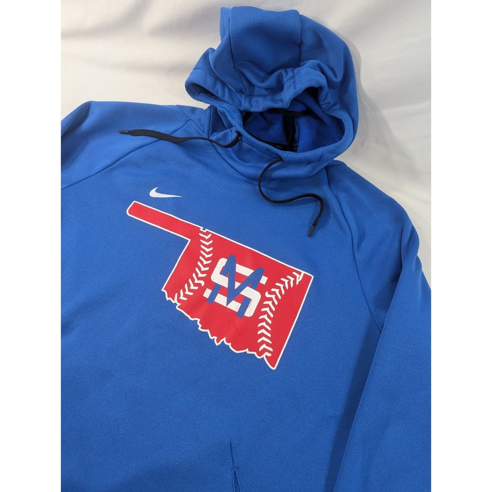Murray State Nike NCAA Hoodie Long Sleeve Shirt Men's Large  Blue Baseball